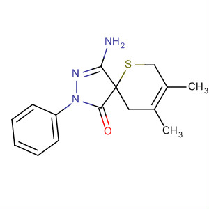 303021-71-8  6-Thia-2,3-diazaspiro[4.5]deca-3,8-dien-1-one,4-amino-8,9-dimethyl-2-phenyl-
