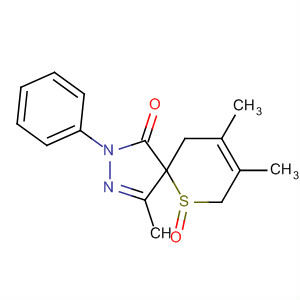 303021-72-9  6-Thia-2,3-diazaspiro[4.5]deca-3,8-dien-1-one,4,8,9-trimethyl-2-phenyl-, 6-oxide