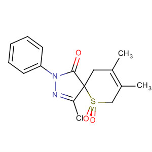 303021-73-0  6-Thia-2,3-diazaspiro[4.5]deca-3,8-dien-1-one,4,8,9-trimethyl-2-phenyl-, 6,6-dioxide