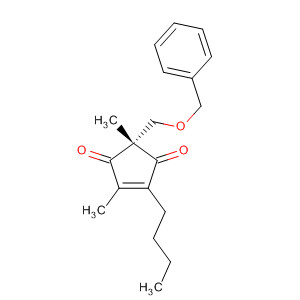 303142-74-7  4-Cyclopentene-1,3-dione,4-butyl-2,5-dimethyl-2-[(phenylmethoxy)methyl]-, (2S)-