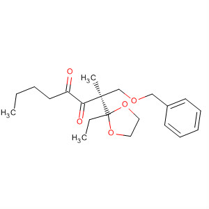 303142-84-9  3,4-Octanedione,2-(2-ethyl-1,3-dioxolan-2-yl)-2-methyl-1-(phenylmethoxy)-, (2R)-