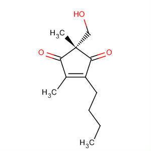 303142-87-2  4-Cyclopentene-1,3-dione, 4-butyl-2-(hydroxymethyl)-2,5-dimethyl-,(2S)- 303142-87-2  4-Cyclopentene-1,3-dione, 4-butyl-2-(hydroxymethyl)-2,5-dimethyl-,(2S)-
