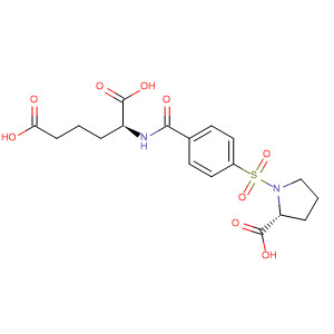 303150-72-3  Hexanedioic acid,2-[[4-[[(2R)-2-carboxy-1-pyrrolidinyl]sulfonyl]benzoyl]amino]-, (2S)-