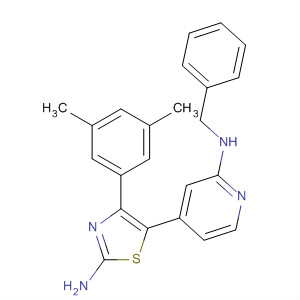 303162-62-1  2-Pyridinamine,4-[2-amino-4-(3,5-dimethylphenyl)-5-thiazolyl]-N-(phenylmethyl)-