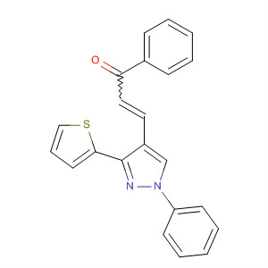 303773-77-5  2-Propen-1-one, 1-phenyl-3-[1-phenyl-3-(2-thienyl)-1H-pyrazol-4-yl]-
