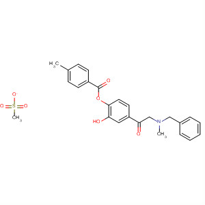 30392-47-3  acide benzoïque, 4-méthyl-,2-hydroxy-4-[[méthyl(phénylméthyl)amino]acétyl]ester phénylique, méthanesulfonate (sel) 