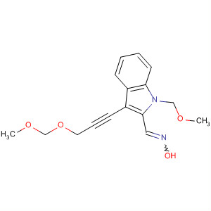 304435-39-0  1H-Indole-2-carboxaldehyde,3-[3-(methoxymethoxy)-1-propynyl]-1-(methoxymethyl)-, oxime