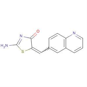 304645-61-2  4(5H)-Thiazolone, 2-amino-5-(6-quinolinylmethylene)- 304645-61-2  4(5H)-Thiazolone, 2-amino-5-(6-quinolinylmethylene)-