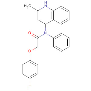 304879-06-9  4-Quinolinamine,1-[(4-fluorophenoxy)acetyl]-1,2,3,4-tetrahydro-2-methyl-N-phenyl-