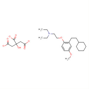 30518-71-9  Ethanamine, 2-[2-(2-cyclohexylethyl)-4-methoxyphenoxy]-N,N-diethyl-,2-hydroxy-1,2,3-propanetricarboxylate (1:1)