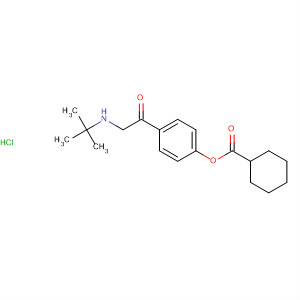 30576-01-3  Cyclohexanecarboxylic acid,4-[[(1,1-dimethylethyl)amino]acetyl]-1,2-phenylene ester, hydrochloride