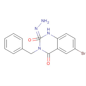 305804-86-8  2,4(1H,3H)-Quinazolinedione, 6-bromo-3-(phenylmethyl)-, 2-hydrazone