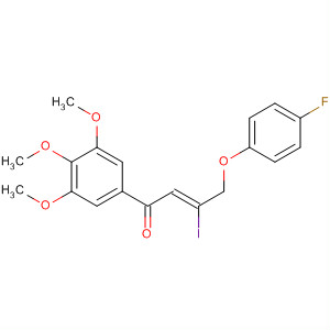 305805-92-9  2-Buten-1-on, 4-(4-fluorfenoksy)-3-jod-1- (3,4,5-trimetoksyfenyl)-,(2Z)-