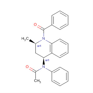 305806-98-8  Acetamide,N-[(2R,4S)-1-benzoyl-1,2,3,4-tetrahydro-2-methyl-4-quinolinyl]-N-phenyl-, rel-
