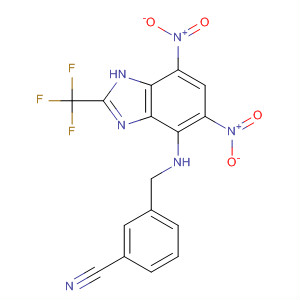 30650-72-7  Benzonitrile,3-[[[5,7-dinitro-2-(trifluoromethyl)-1H-benzimidazol-4-yl]amino]methyl]-