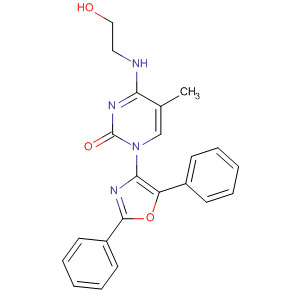 307326-57-4  2(1H)-Pyrimidinone,1-(2,5-diphenyl-4-oxazolyl)-4-[(2-hydroxyethyl)amino]-5-methyl-
