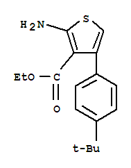 307511-84-8  3-Thiophenecarboxylicacid, 2-amino-4-[4-(1,1-dimethylethyl)phenyl]-, ethyl ester