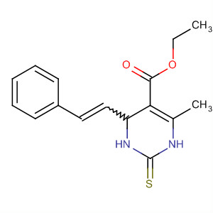 307514-12-1  5-Pyrimidinecarboxylic acid,1,2,3,4-tetrahydro-6-methyl-4-(2-phenylethenyl)-2-thioxo-, ethyl ester