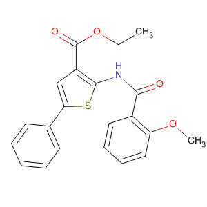 307536-22-7  3-Thiophenecarboxylic acid, 2-[(2-methoxybenzoyl)amino]-5-phenyl-,ethyl ester