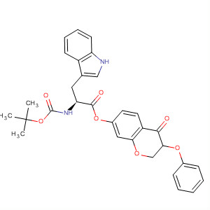 308105-98-8  L-Tryptophan, N-[(1,1-dimethylethoxy)carbonyl]-,4-oxo-3-phenoxy-4H-1-benzopyran-7-yl ester