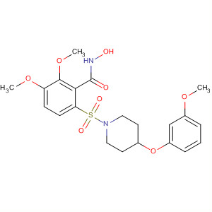 308385-91-3  Benzamide,N-hydroxy-2,3-dimethoxy-6-[[4-(3-methoxyphenoxy)-1-piperidinyl]sulfonyl]-