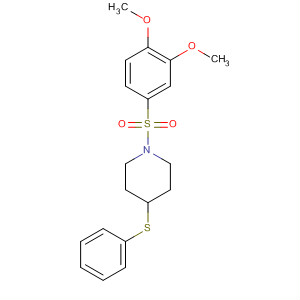308386-47-2  Piperidine, 1-[(3,4-dimethoxyphenyl)sulfonyl]-4-(phenylthio)-