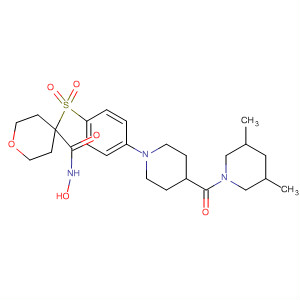 308821-65-0  2H-Pyran-4-carboxamide,4-[[4-[4-[(3,5-dimethyl-1-piperidinyl)carbonyl]-1-piperidinyl]phenyl]sulfonyl]tetrahydro-N-hydroxy-