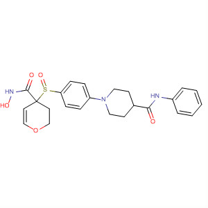 308822-35-7  4-Piperidinecarboxamide,N-phenyl-1-[4-[[tetrahydro-4-[(hydroxyamino)carbonyl]-2H-pyran-4-yl]sulfonyl]phenyl]-