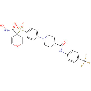 308822-38-0  4-Piperidinecarboxamide,1-[4-[[tetrahydro-4-[(hydroxyamino)carbonyl]-2H-pyran-4-yl]sulfonyl]phenyl]-N-[4-(trifluoromethyl)phenyl]-