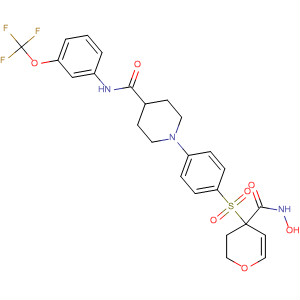 308822-51-7  4-Piperidinecarboxamide,1-[4-[[tetrahydro-4-[(hydroxyamino)carbonyl]-2H-pyran-4-yl]sulfonyl]phenyl]-N-[3-(trifluoromethoxy)phenyl]-