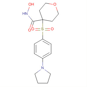 308822-74-4  2H-Pyran-4-carboxamide,tetrahydro-N-hydroxy-4-[[4-(1-pyrrolidinyl)phenyl]sulfonyl]-