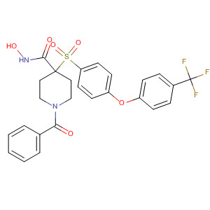 308822-84-6  4-Piperidinecarboxamide,1-benzoyl-N-hydroxy-4-[[4-[4-(trifluoromethyl)phenoxy]phenyl]sulfonyl]-