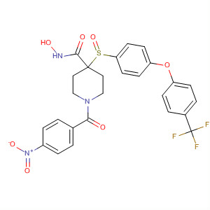 308823-05-4  4-Piperidinecarboxamide,N-hydroxy-1-(4-nitrobenzoyl)-4-[[4-[4-(trifluoromethyl)phenoxy]phenyl]sulfonyl]-