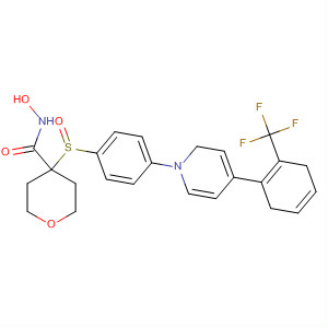 308823-92-9  2H-Pyran-4-carboxamide,4-[[4-[3,6-dihydro-4-[2-(trifluoromethyl)phenyl]-1(2H)-pyridinyl]phenyl]sulfonyl]tetrahydro-N-hydroxy-