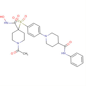 308824-17-1  4-Piperidinecarboxamide,1-acetyl-N-hydroxy-4-[[4-[4-[(phenylamino)carbonyl]-1-piperidinyl]phenyl]sulfonyl]-