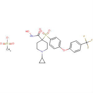 308824-41-1  4-Piperidinecarboxamide,1-cyclopropyl-N-hydroxy-4-[[4-[4-(trifluoromethyl)phenoxy]phenyl]sulfonyl]-, monomethanesulfonate (salt)