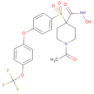 308824-42-2  4-Piperidinecarboxamide,1-acetyl-N-hydroxy-4-[[4-[4-(trifluoromethoxy)phenoxy]phenyl]sulfonyl]-