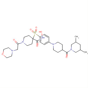 308824-53-5  4-Piperidinecarboxamide,4-[[4-[4-[(3,5-dimethyl-1-piperidinyl)carbonyl]-1-piperidinyl]phenyl]sulfonyl]-N-hydroxy-1-(4-morpholinylacetyl)-
