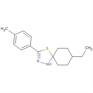 309271-45-2  4-Thia-1,2-diazaspiro[4.5]dec-2-ene, 8-ethyl-3-(4-methylphenyl)-