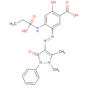 30957-64-3  Benzoic acid,5-[(2,3-dihydro-1,5-dimethyl-3-oxo-2-phenyl-1H-pyrazol-4-yl)azo]-4-[(ethoxycarbonyl)amino]-2-hydroxy-