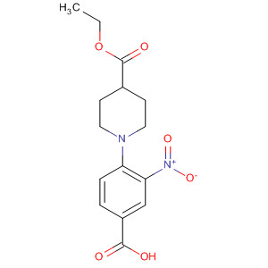 309943-08-6  4-Piperidinecarboxylic acid, 1-(4-carboxy-2-nitrophenyl)-, 4-ethyl ester 309943-08-6  4-Piperidinecarboxylic acid, 1-(4-carboxy-2-nitrophenyl)-, 4-ethyl ester