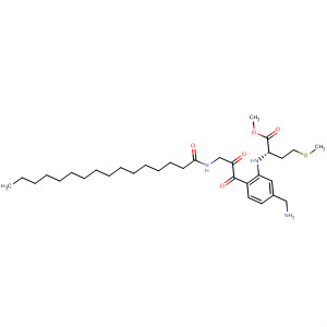 309957-26-4  L-Methionine, N-(1-oxohexadecyl)glycyl-4-(aminomethyl)benzoyl-,methyl ester