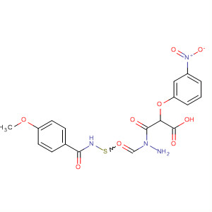 310408-37-8  Acetic acid, (3-nitrophenoxy)-,2-[[(4-methoxybenzoyl)amino]thioxomethyl]hydrazide