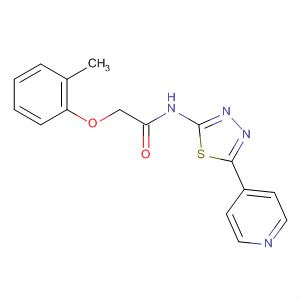 310419-06-8  Acetamide,2-(2-methylphenoxy)-N-[5-(4-pyridinyl)-1,3,4-thiadiazol-2-yl]-