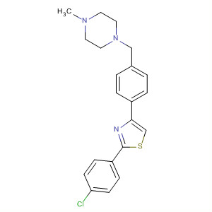 311312-69-3  Piperazine, 1-[[4-[2-(4-chlorophenyl)-4-thiazolyl]phenyl]methyl]-4-methyl-