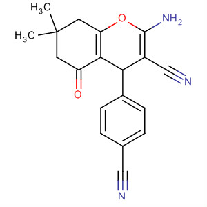 311773-27-0  4H-1-Benzopyran-3-carbonitrile,2-amino-4-(4-cyanophenyl)-5,6,7,8-tetrahydro-7,7-dimethyl-5-oxo- 311773-27-0  4H-1-Benzopyran-3-carbonitrile,2-amino-4-(4-cyanophenyl)-5,6,7,8-tetrahydro-7,7-dimethyl-5-oxo-