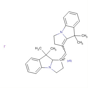 31187-82-3  Pyrrolo[1,2-a]indolium,1-[(2,9-dihydro-9,9-dimethyl-3H-pyrrolo[1,2-a]indol-1-yl)methylene]-1,2,3,9-tetrahydro-9,9-dimethyl-, iodide