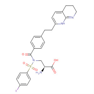 312263-45-9  L-Alanine,N-[(4-iodophenyl)sulfonyl]-3-[[4-[2-(1,5,6,7-tetrahydro-1,8-naphthyridin-2-yl)ethyl]benzoyl]amino]-