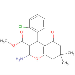 312271-49-1  4H-1-Benzopyran-3-carboxylic acid,2-amino-4-(2-chlorophenyl)-5,6,7,8-tetrahydro-7,7-dimethyl-5-oxo-,methyl ester