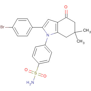 312287-24-4  Benzenesulfonamide,4-[2-(4-bromophenyl)-4,5,6,7-tetrahydro-6,6-dimethyl-4-oxo-1H-indol-1-yl]-